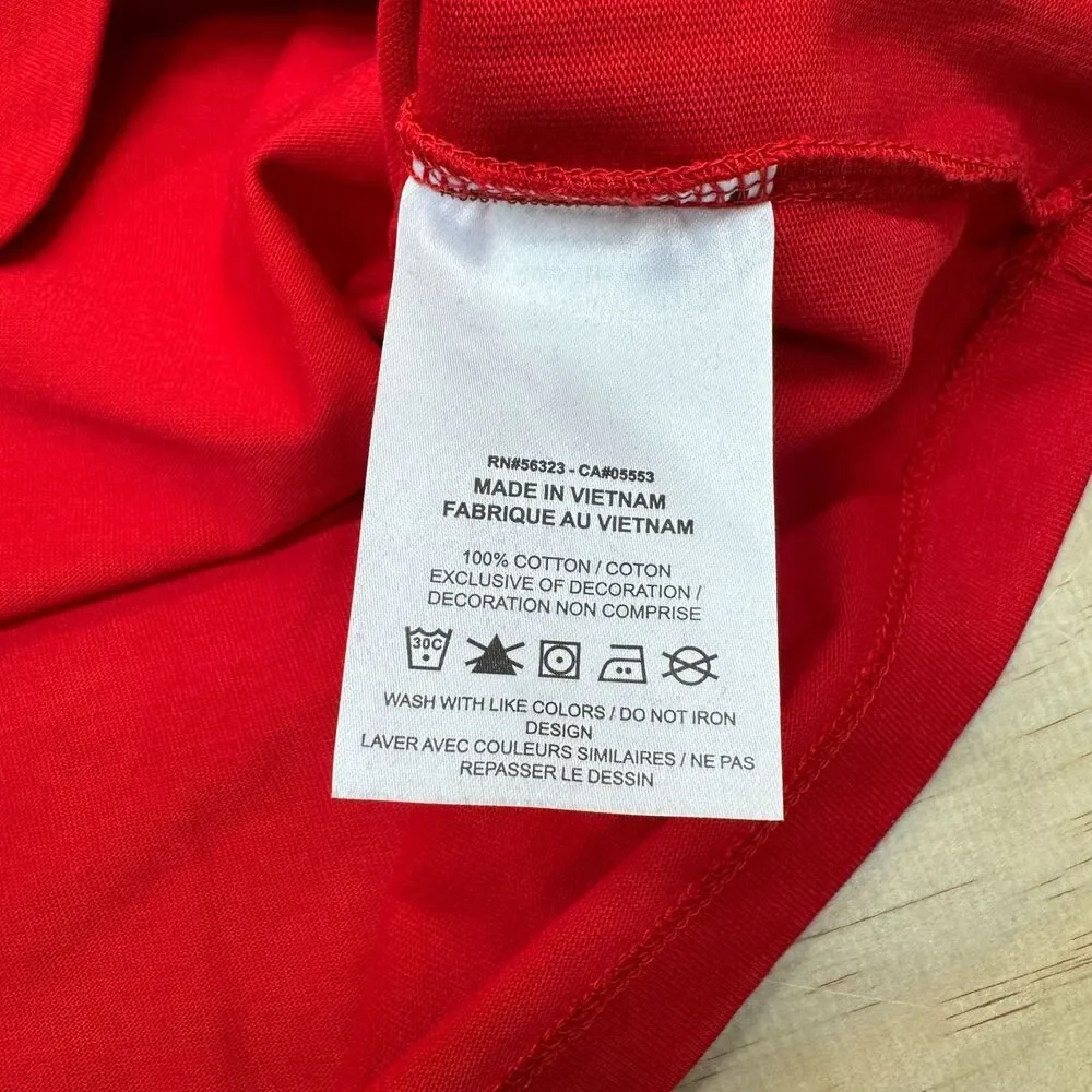 NEW Team USA Nike Mens Red Premium Essentials Icon Short Sleeve Shirt XL